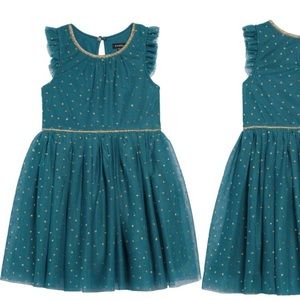 Sunil glitter dot, ruffle sleeve dress.